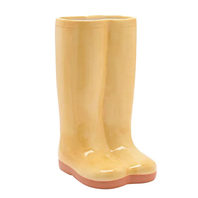 Yellow Wellies Ceramic Vase