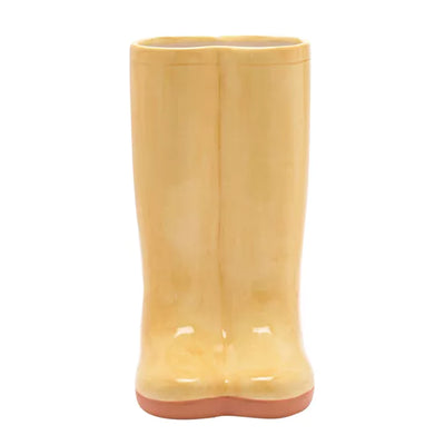 Yellow Wellies Ceramic Vase