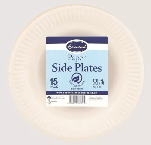White Paper Plates