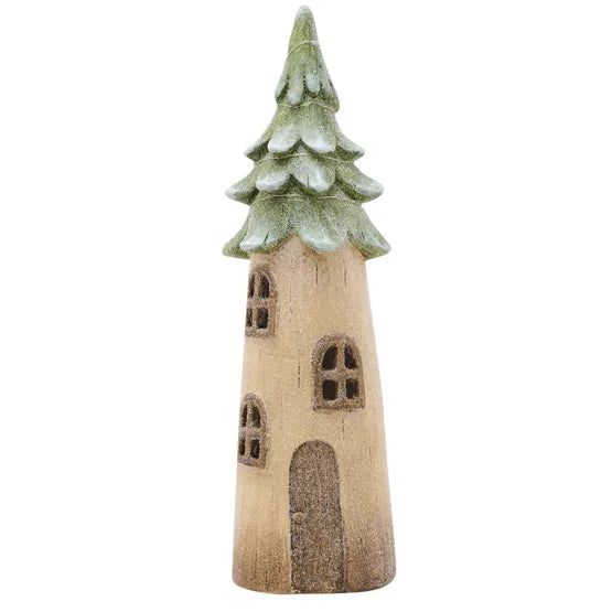 LED Light Up Christmas Tree House - Tall Slimline