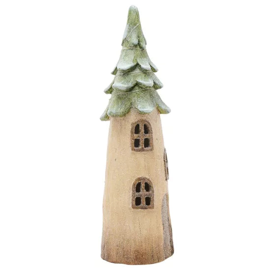 LED Light Up Christmas Tree House - Tall Slimline