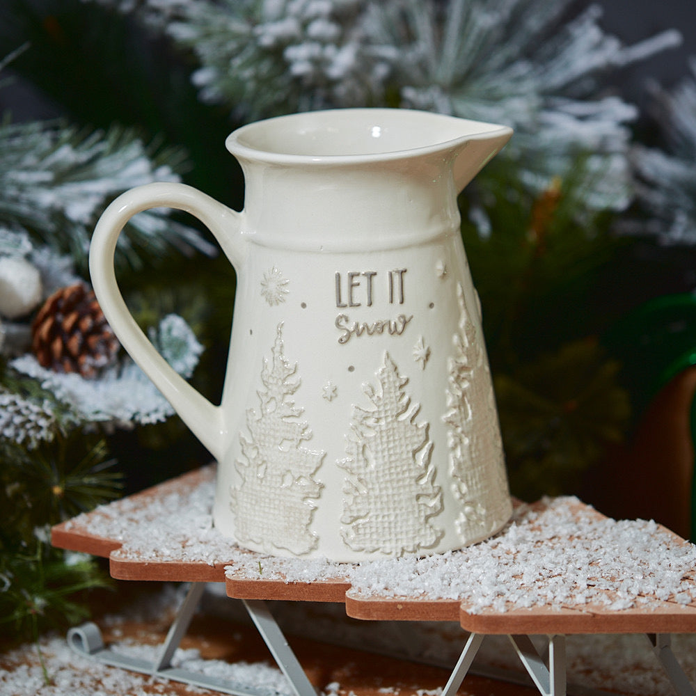 Let It Snow Christmas Jug