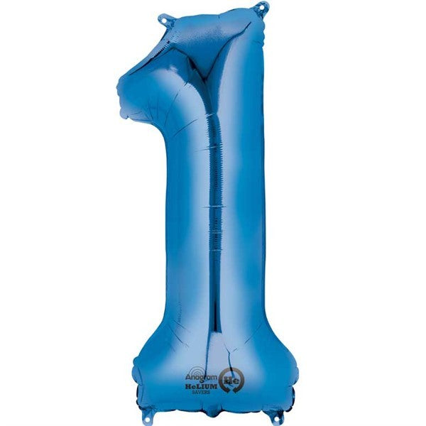 Number Balloon - 1 - Blue