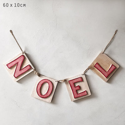 Wooden Noel Garland ~ East of India