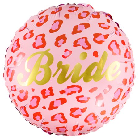 Bride Pink Leopard Print Balloon