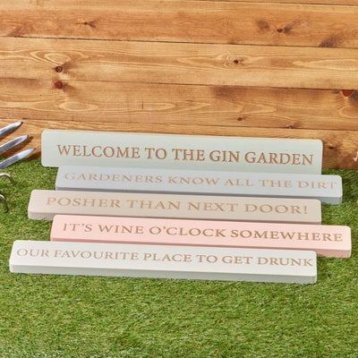 Humorous Garden Signs