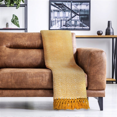 Ochre Recycled Throw