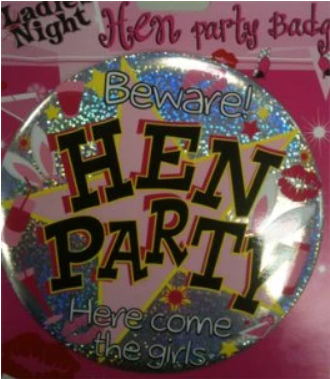 Hen Party Badge