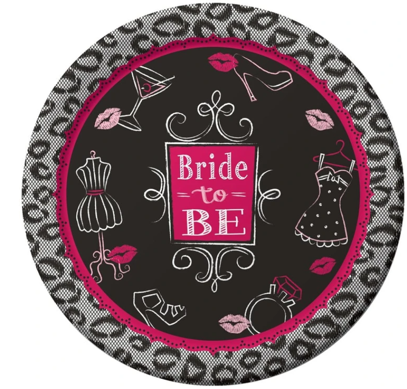 Bride to Be Plates