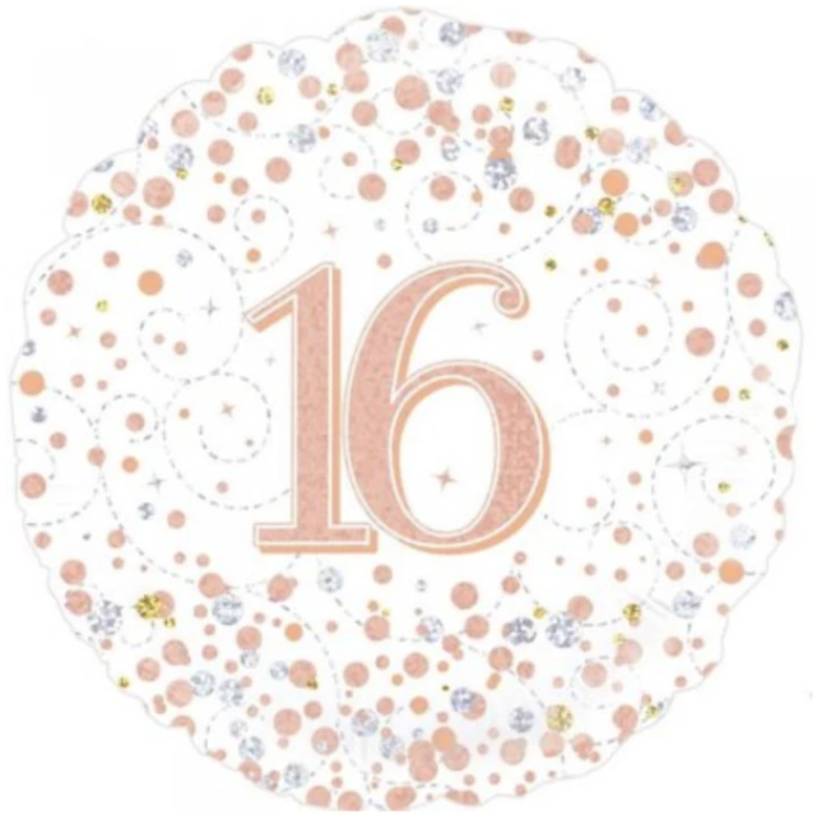 16 Sparkling Fizz Birthday Balloon