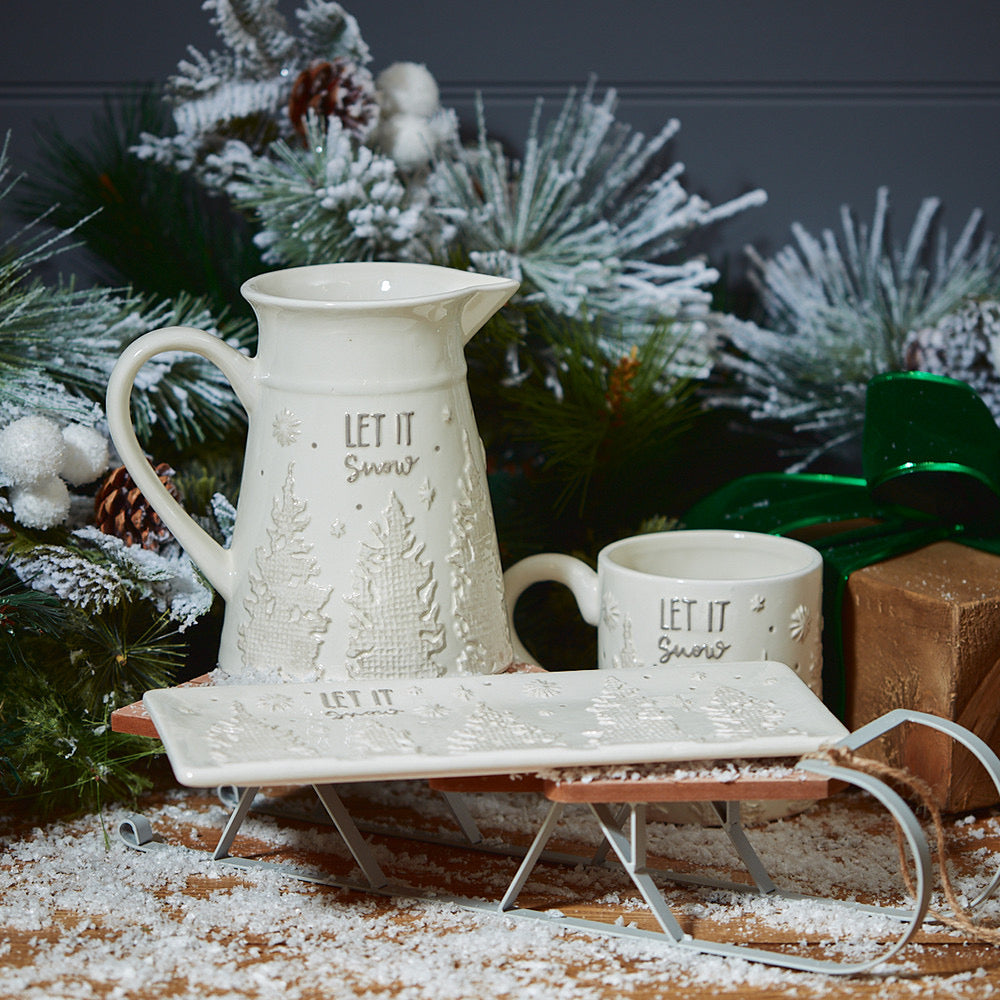 Let It Snow Christmas Jug