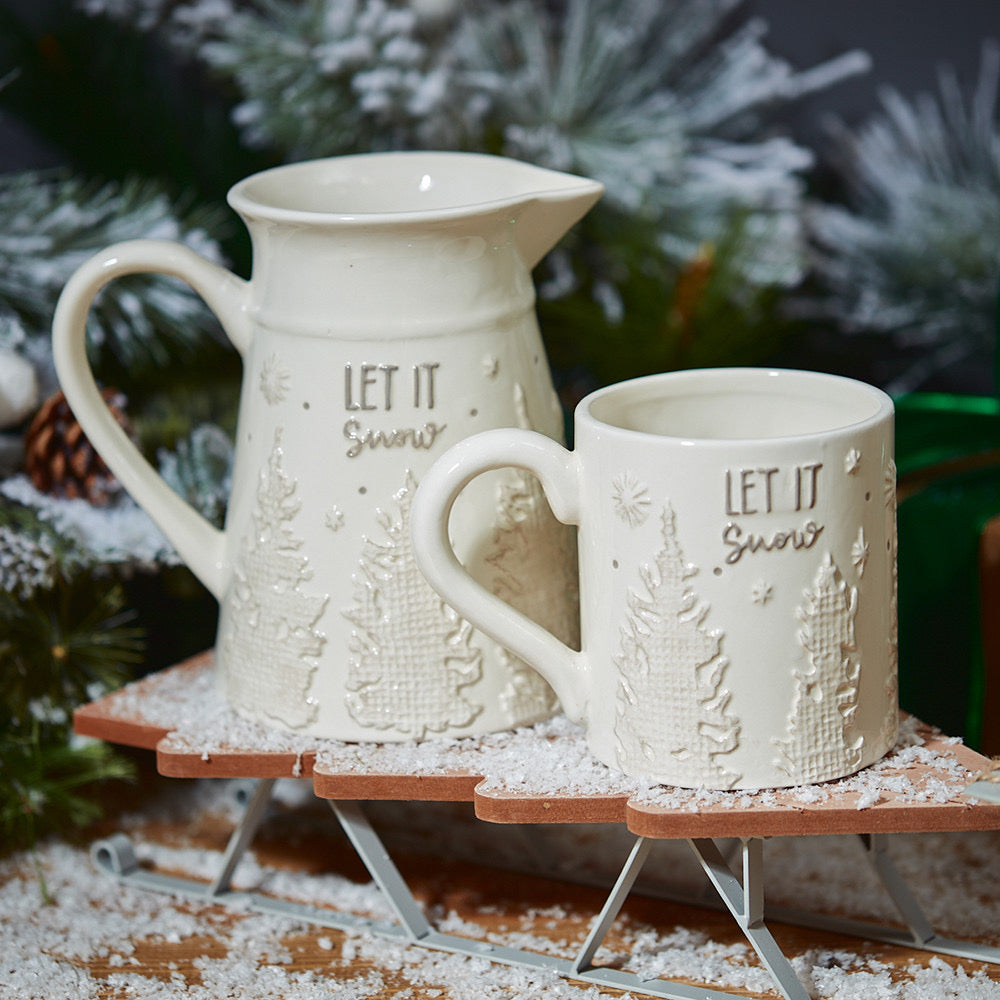 Let It Snow Christmas Jug