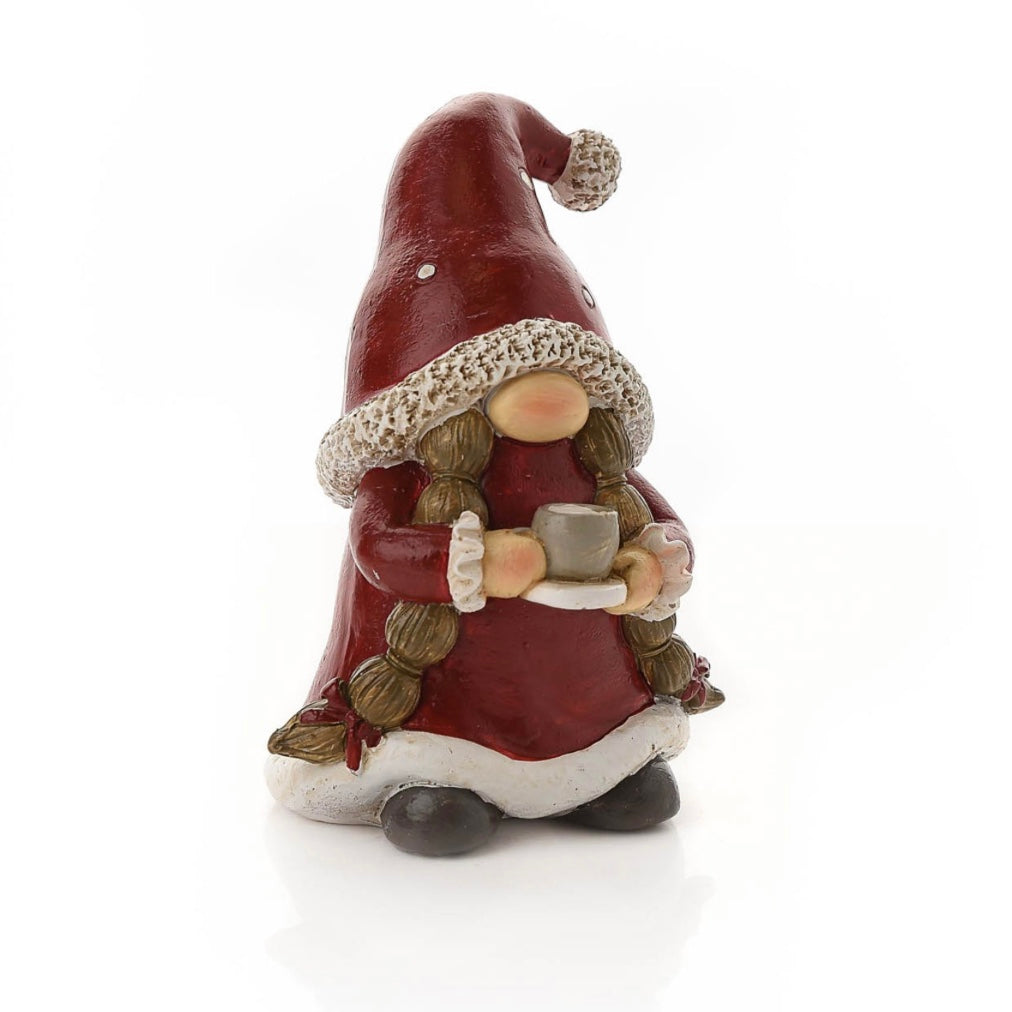 Christmas Gnome Holding Mug