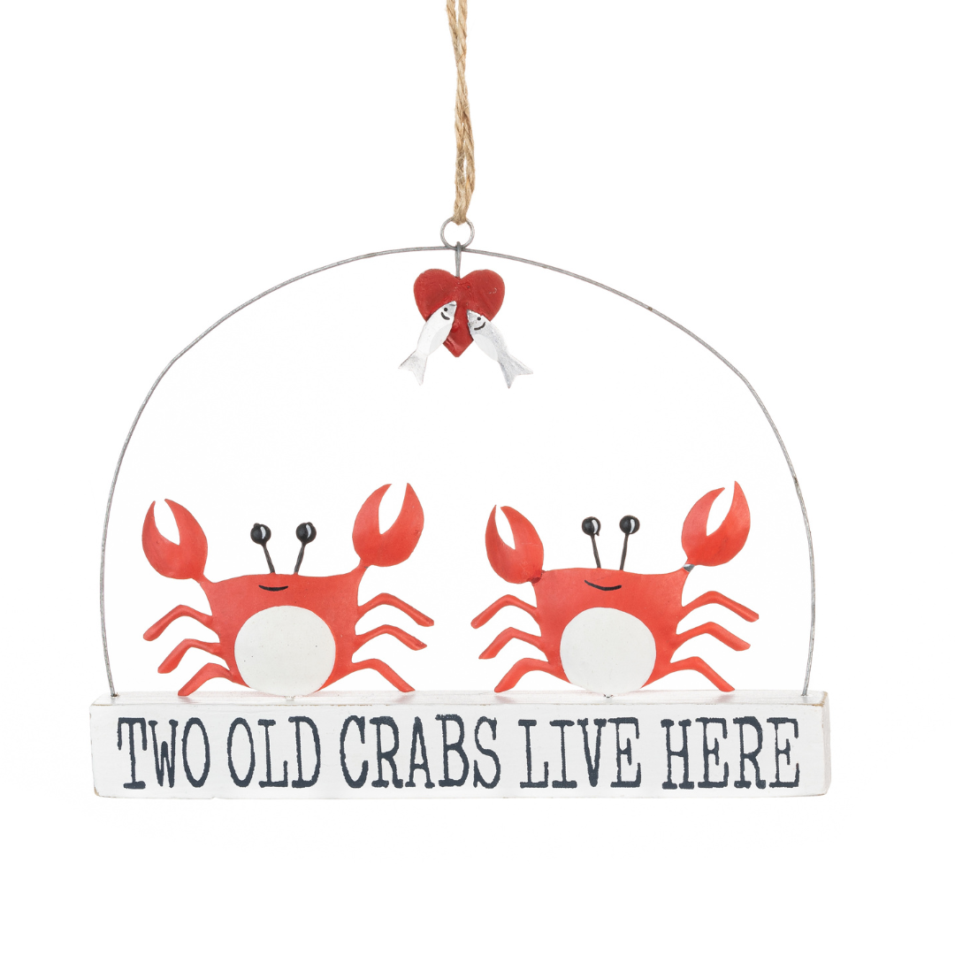 Two Old Crabs Live Here Sign