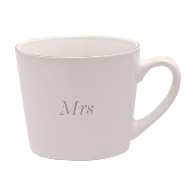 Amore Set of 2 Grey & White Mugs - Mr & Mrs