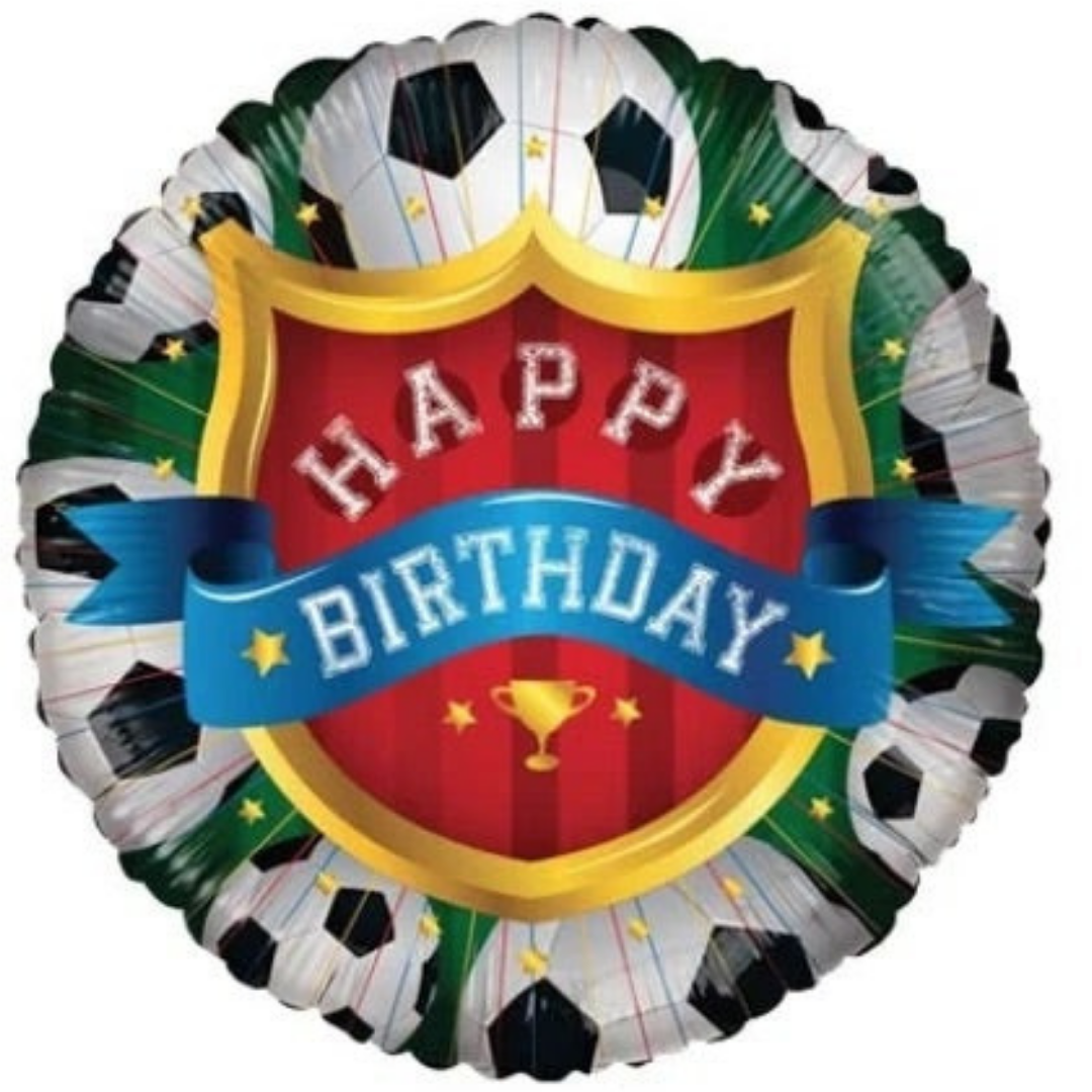 Football Happy Birthday Balloon