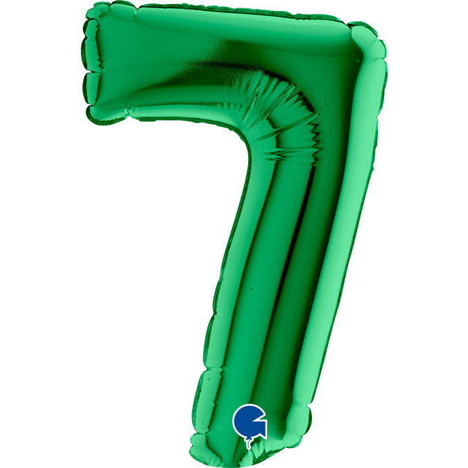 Number Balloon - 7 - Green
