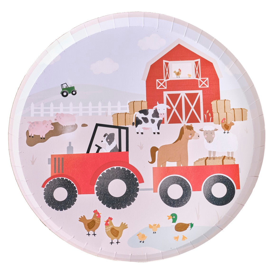 Farm Animals Paper Party Plates