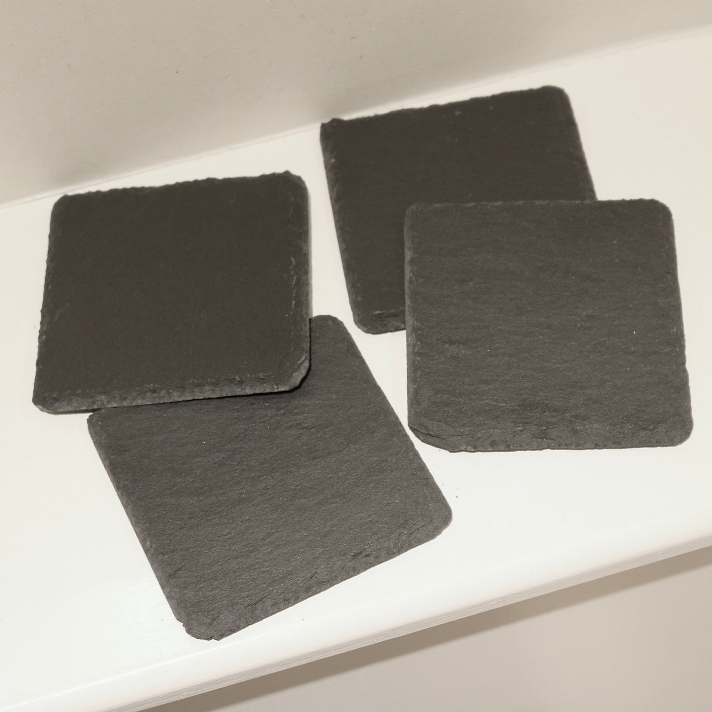 Square Slate Coasters, set of 4