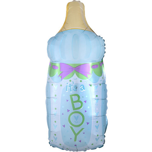Baby Boy Bottle Supershape Balloon