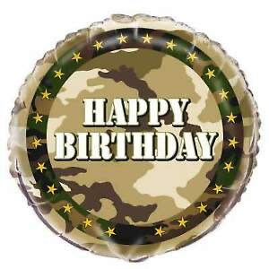 Military Birthday Balloon