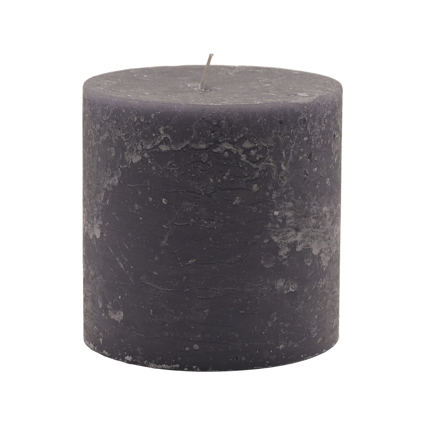 Grey Haunted House Pillar Candle