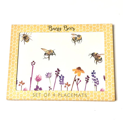 Busy Bee Placemats, set of 4