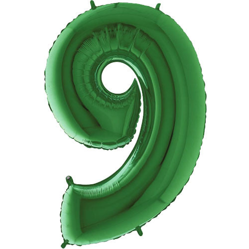 Number Balloon - 9 - Green