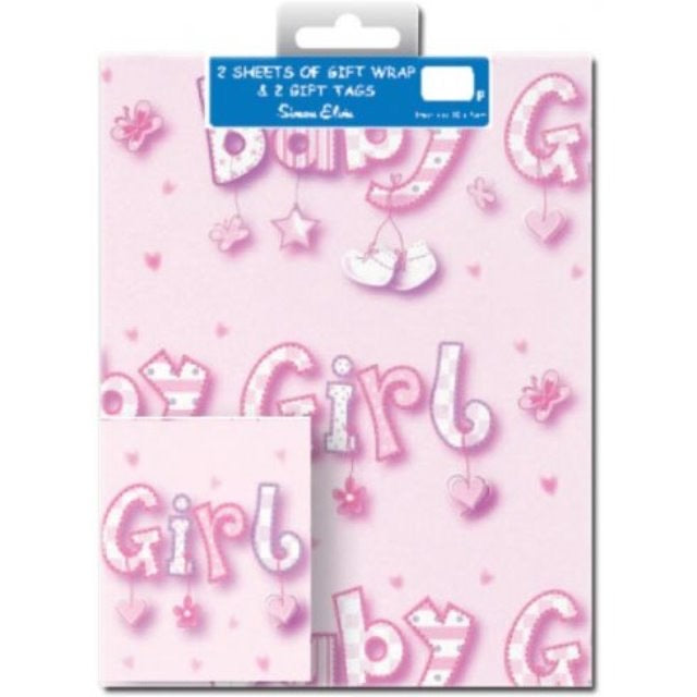 Baby Girl Gift Wrap & Tags