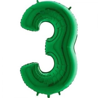 Number Balloon - 3 - Green