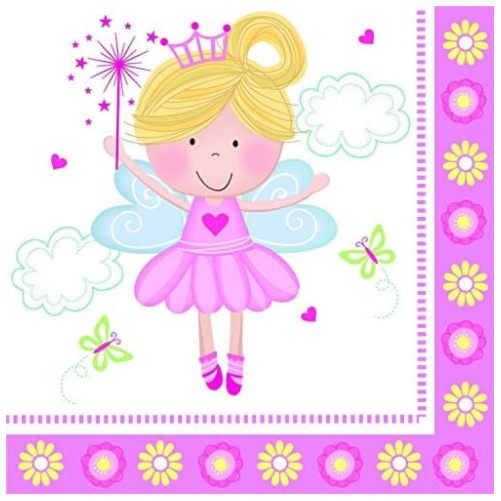 Pink Fairy Napkins