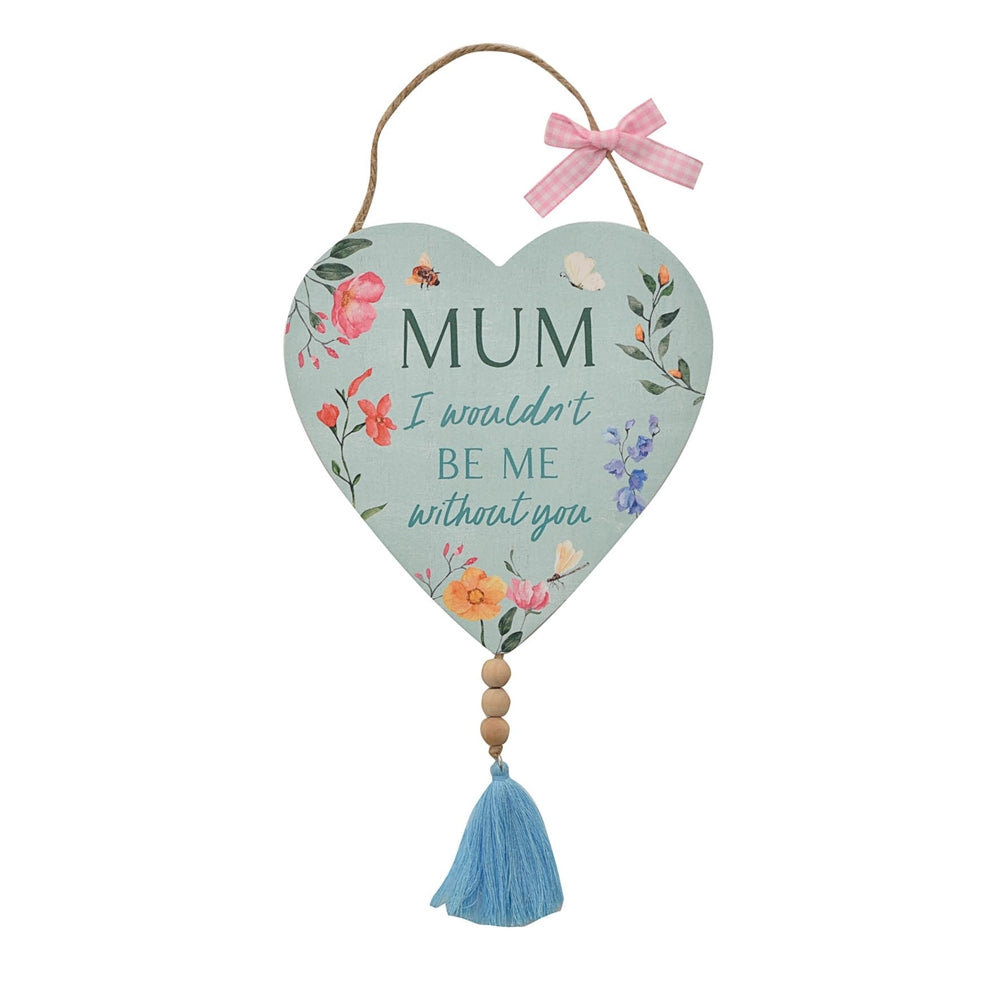 Hanging Heart Mum Plaque