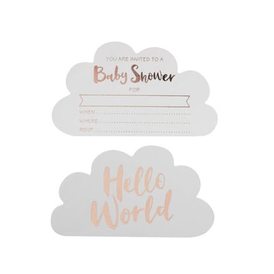 Hello World Baby Shower Invites