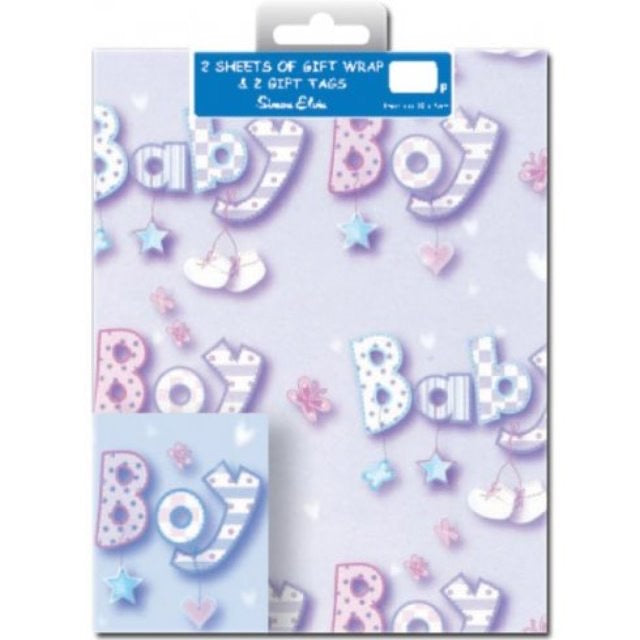 Baby Boy Gift Wrap & Tags