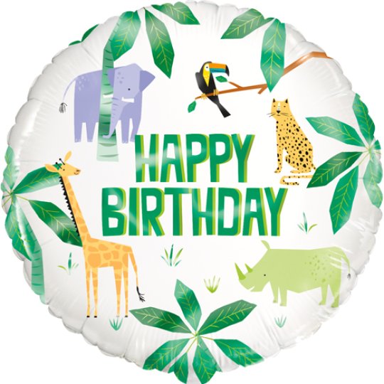 Animal Safari Birthday Balloon