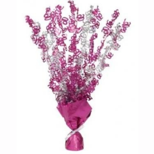 90 Table Centrepiece Pink and Silver