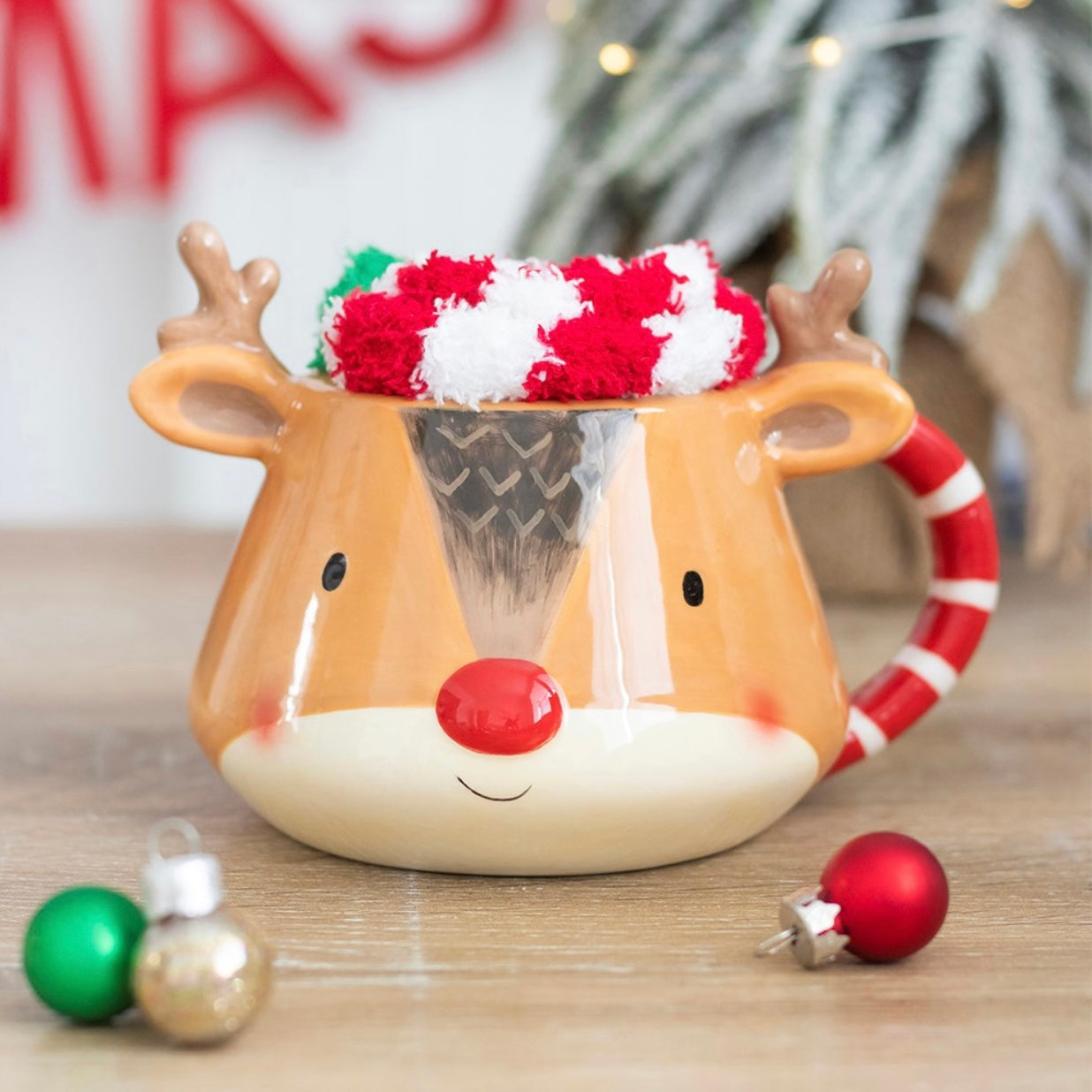 Reindeer Mug & Socks Set