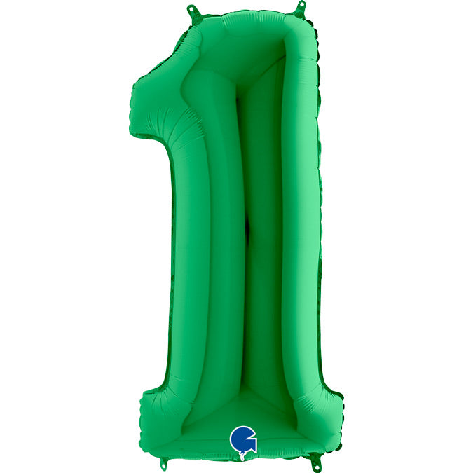 Number Balloon - 1 - Green