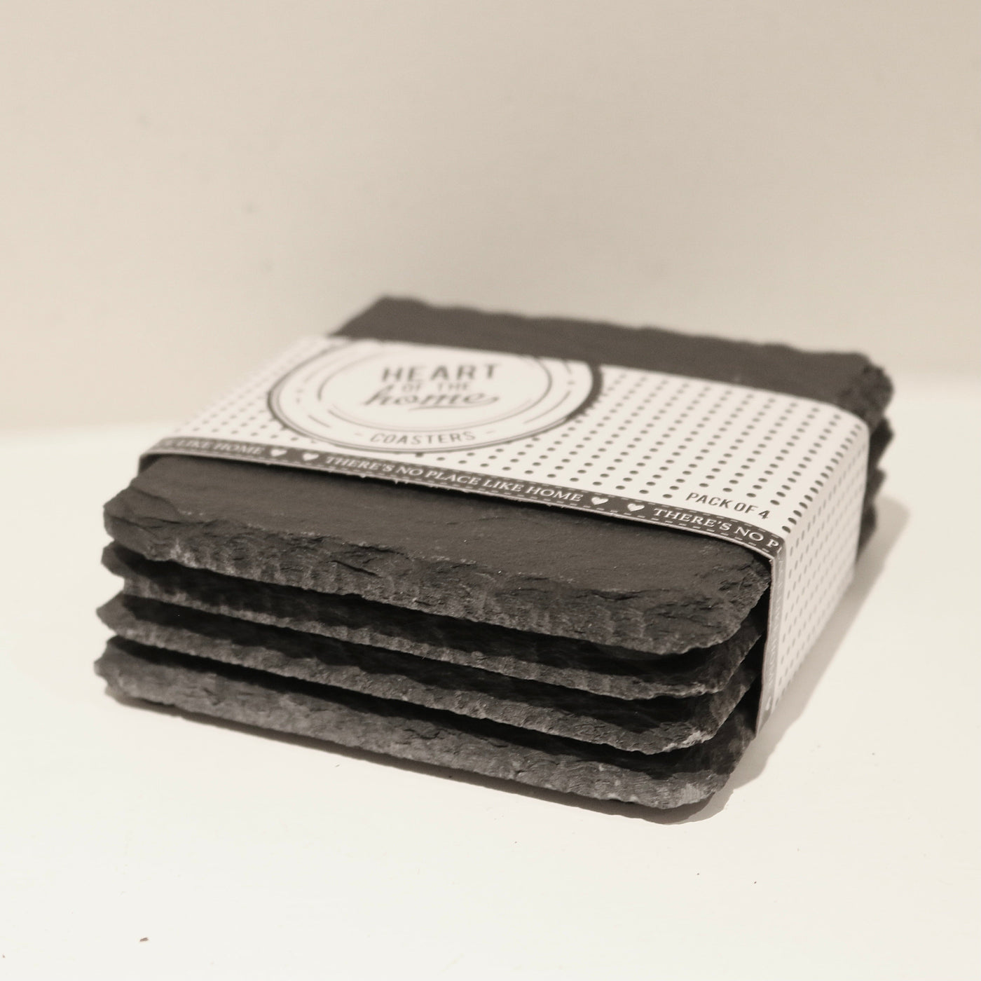 Square Slate Coasters, set of 4