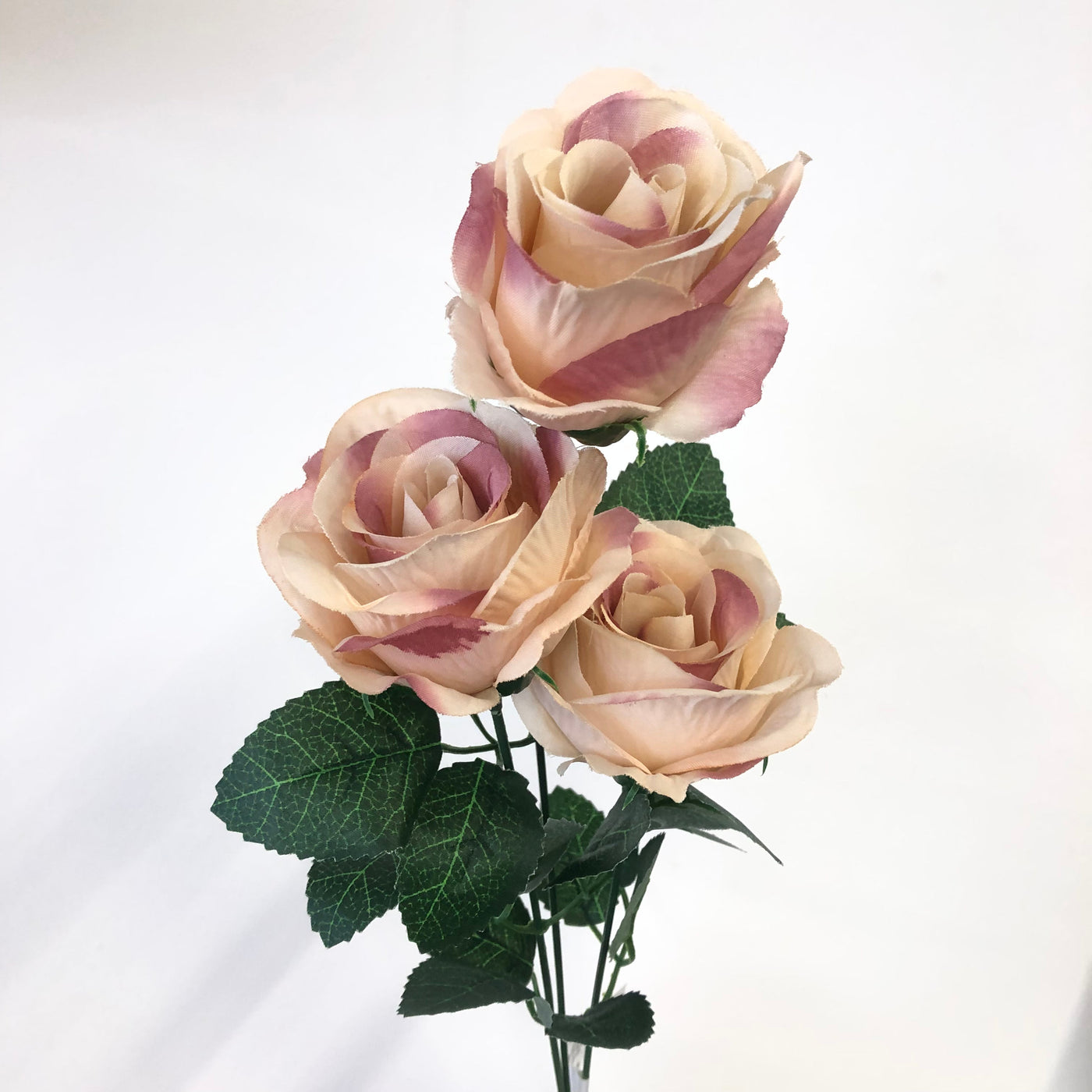 Artificial Cream/Mauve Roses