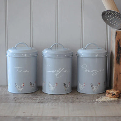 Chicken Storage Tins ~ Sophie Allport