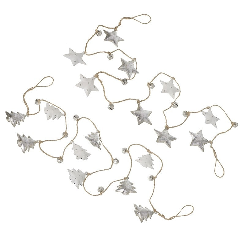 Silver Tree & Silver Star Garlands