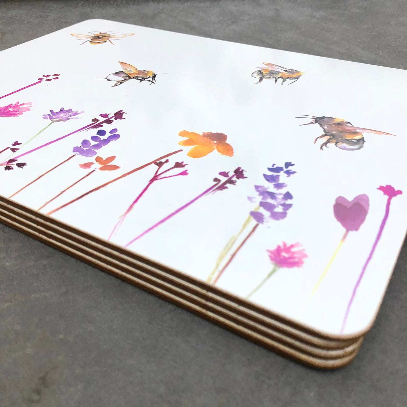 Busy Bee Placemats, set of 4