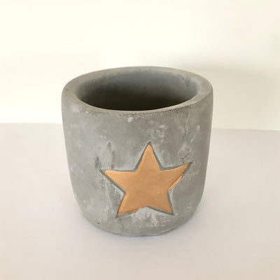 Small Cement Star Tea Light Holder
