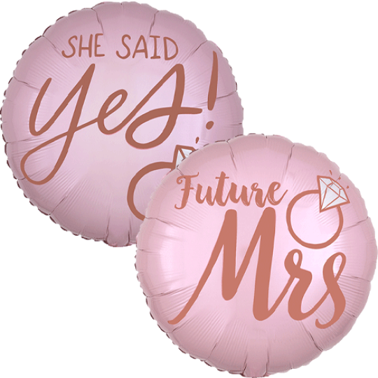 Blush Future Mrs Balloon