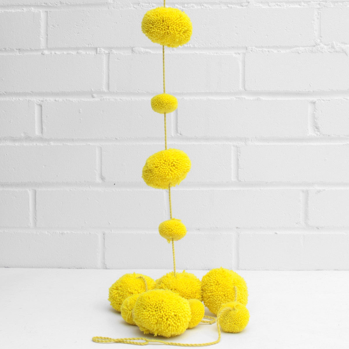 Yellow Pom Pom Garland