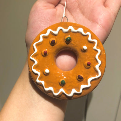 Gingerbread Hanging Christmas Donut