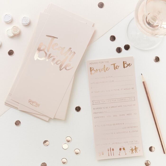 Advice For The Bride To Be Cards