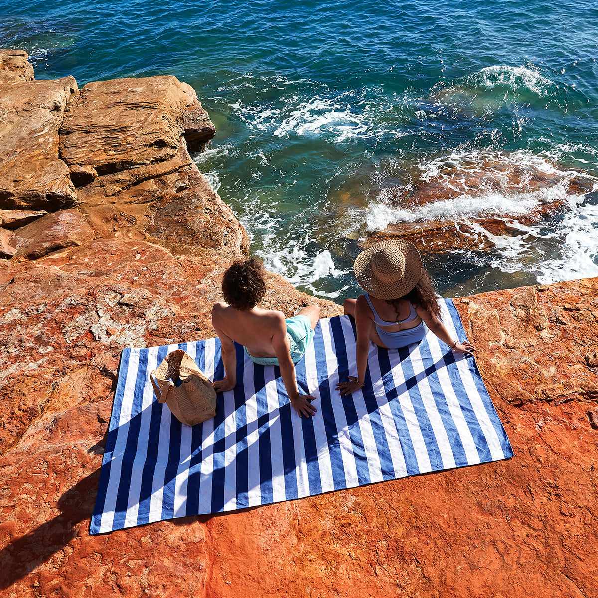 Picnic Blanket - Whitsunday Blue - Dock & Bay
