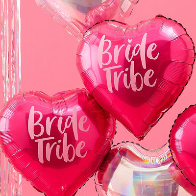 Pink & Iridescent Bride Tribe Hen Party Balloons